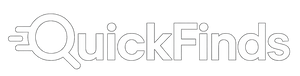 Quickfinds  make logo white colors 
